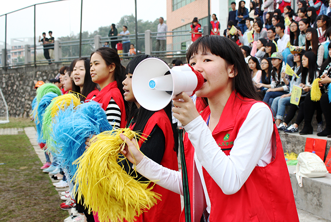 场外强音,助力校运